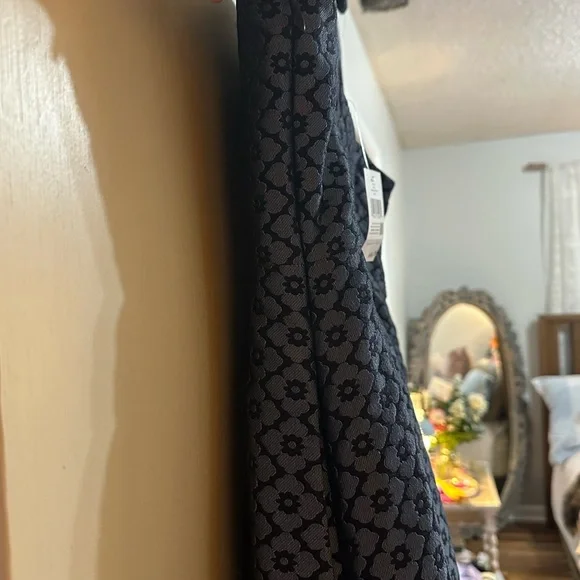 Elegant Blue Patterned Women's Dress - Picture 3 of 3